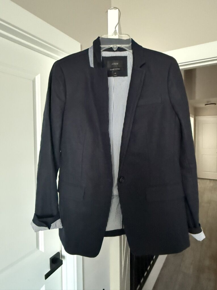 J Crew Womens Navy Blue Blazer