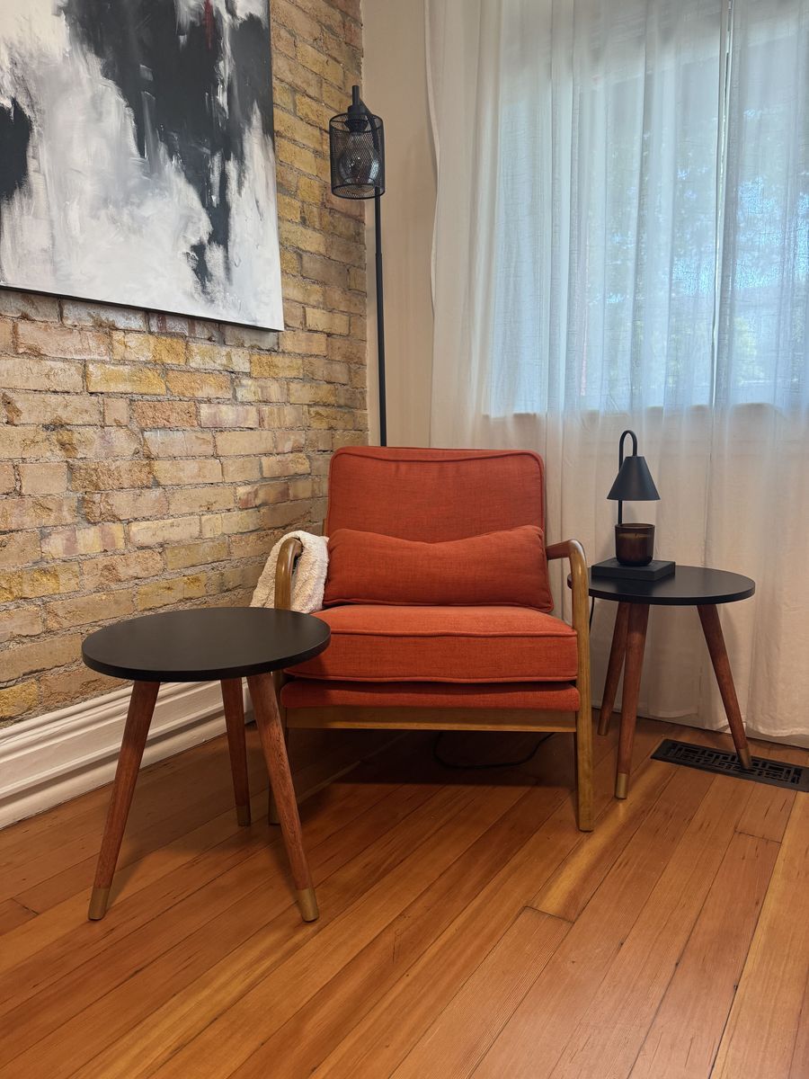 Set of Two Round Tables, Side Tables, Coffee Tables, or Plant Stand