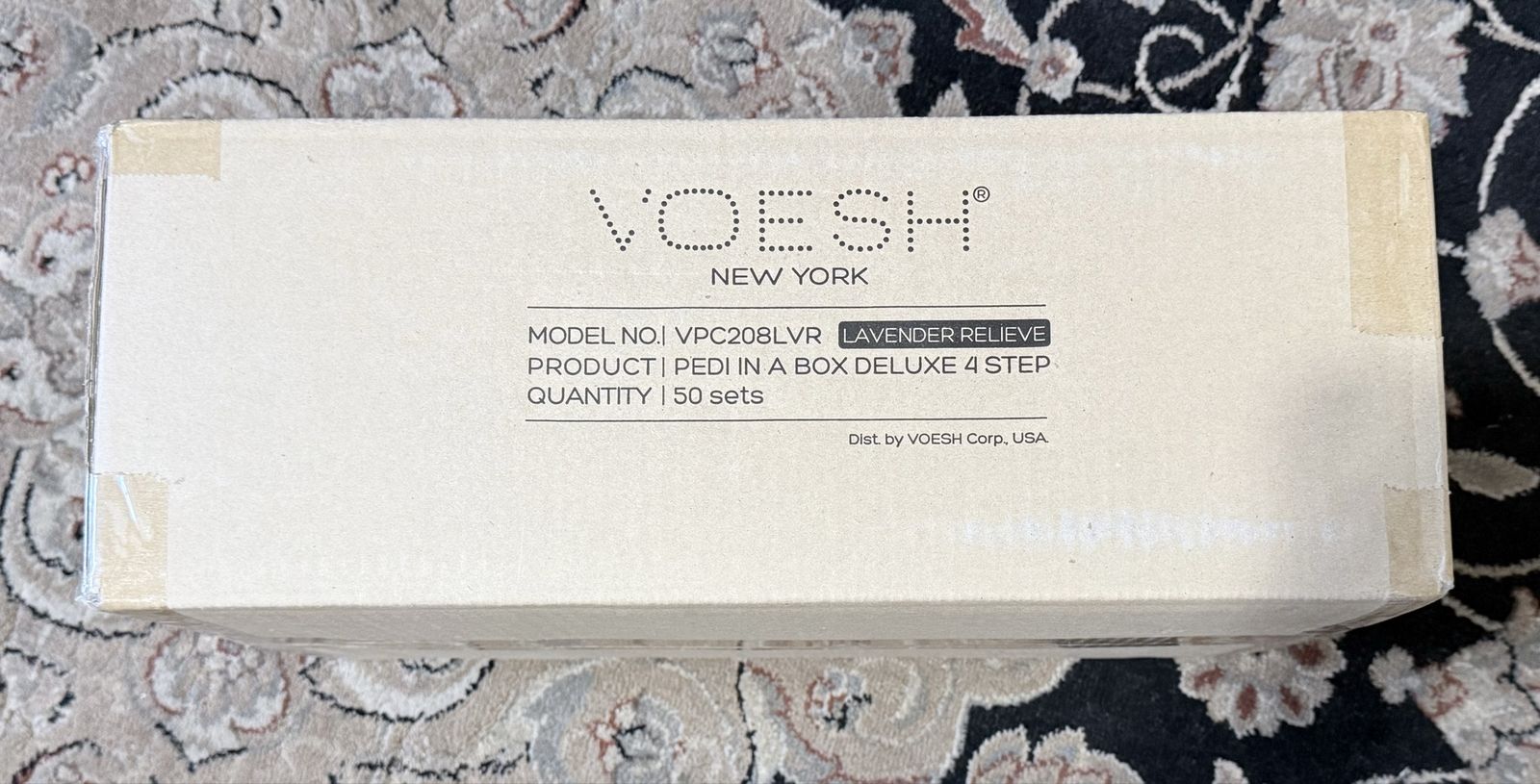 VOESH New York Pedi in a Box Deluxe 4 Step Pedicure kits- 50 sets per box - 6 scents