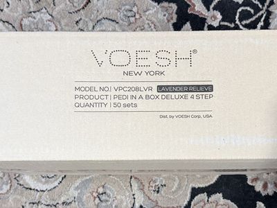 VOESH New York Pedi in a Box Deluxe 4 Step Pedicure kits- 50 sets per box - 6 scents