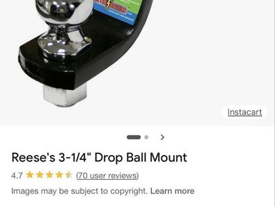 Reese Towpower 3-1/4" Drop Ball Mount Trailer Hitch Assembly (#21556)
