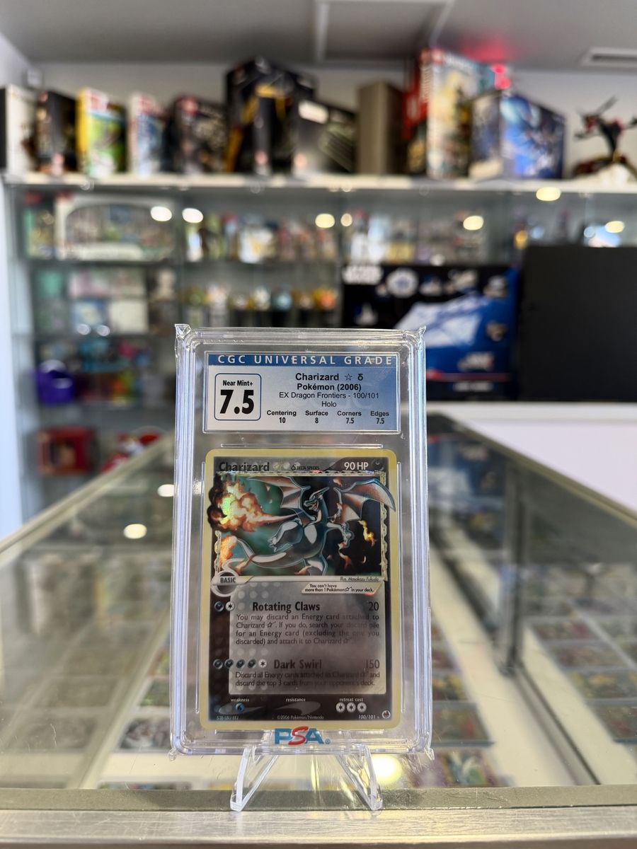 Pokemon Pokemon Charizard Gold Star Holo EX Dragon Frontiers 100/101 CGC 7.5