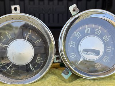 Vintage 1954 1955 Chevy Truck Instrument Gauge Cluster Assembly OEM - Tested Works. Could arrange shipping.