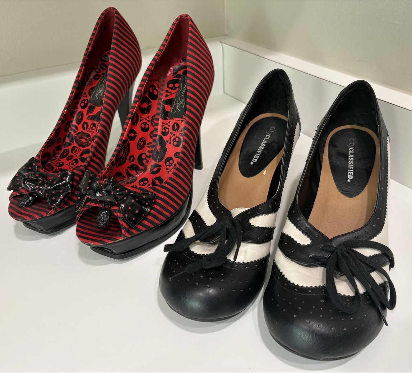 Women's Size 9 Heels: Iron Fist Stilettos & City Classified Oxford Heels $10 for both
