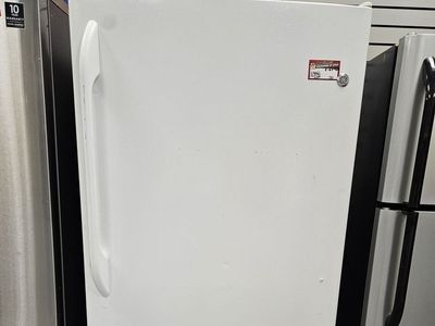 GE Appliances White Bottom Freezer Refrigerator - Used, Good Condition