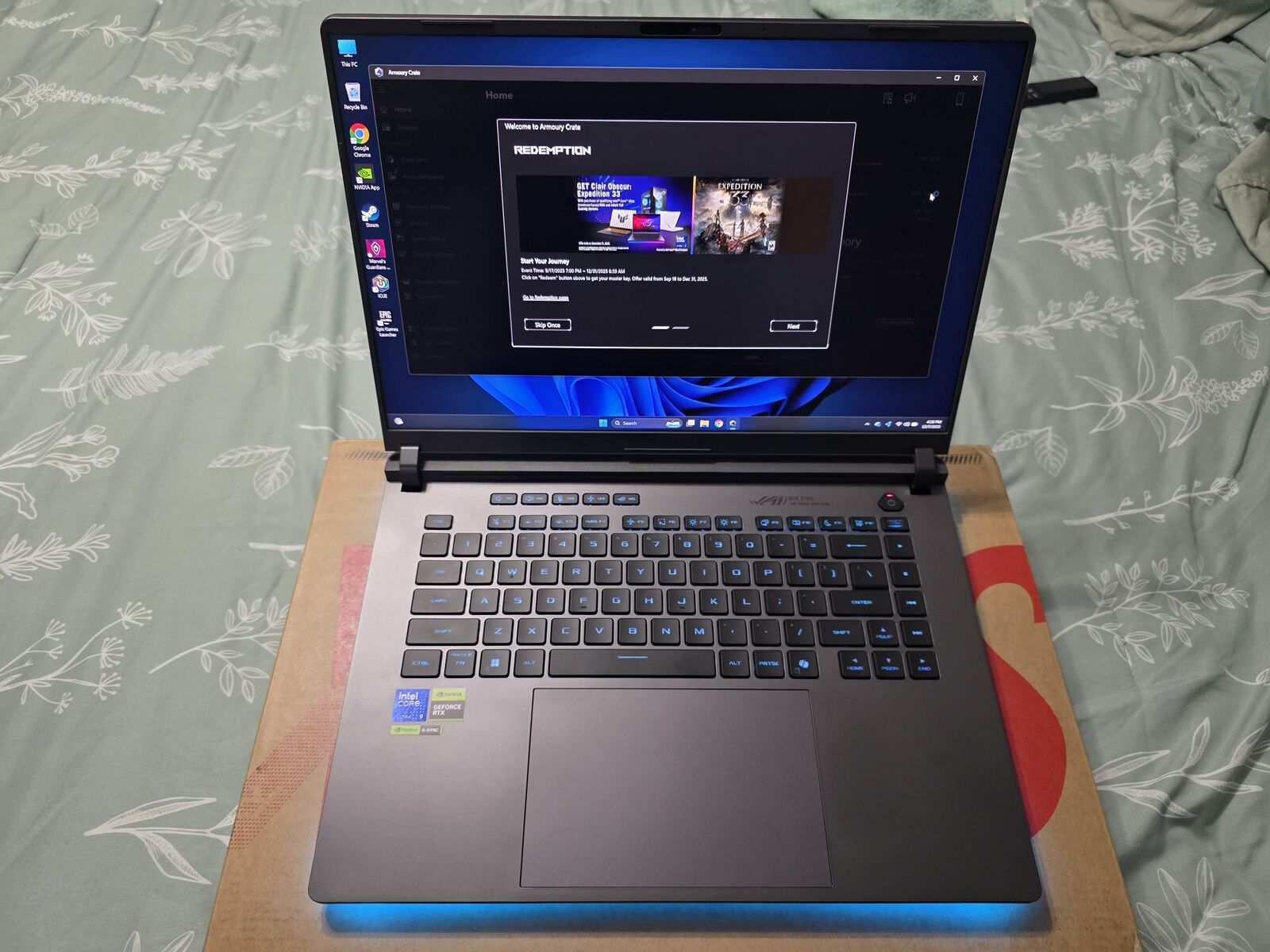 ASUS ROG STRIX G16 Intel Ultra 9, RTX 5070Ti, 32GB DDR5, 1TB Gaming Laptop