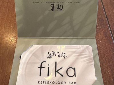 Fika Reflexology Bar Gift Card - Unused/Full Value $70