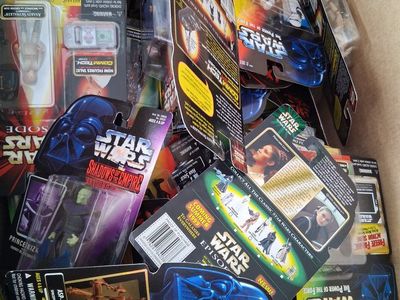 Star Wars Force FX Lightsaber Lot: Darth Vader, Yoda + Vintage Action Figures