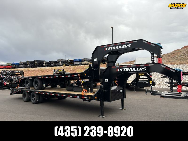 PJ Trailers 8.5X28 24K LD GN LOWPRO FLATDECK WITH DUALS Flatbed Trailer