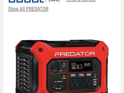 PREDATOR 350 Watt Power Station, 294 Wh Capacity
