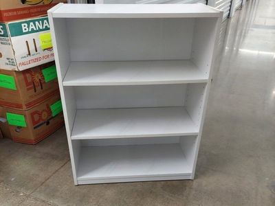 White 3-Tier Bookcase/Bookshelf