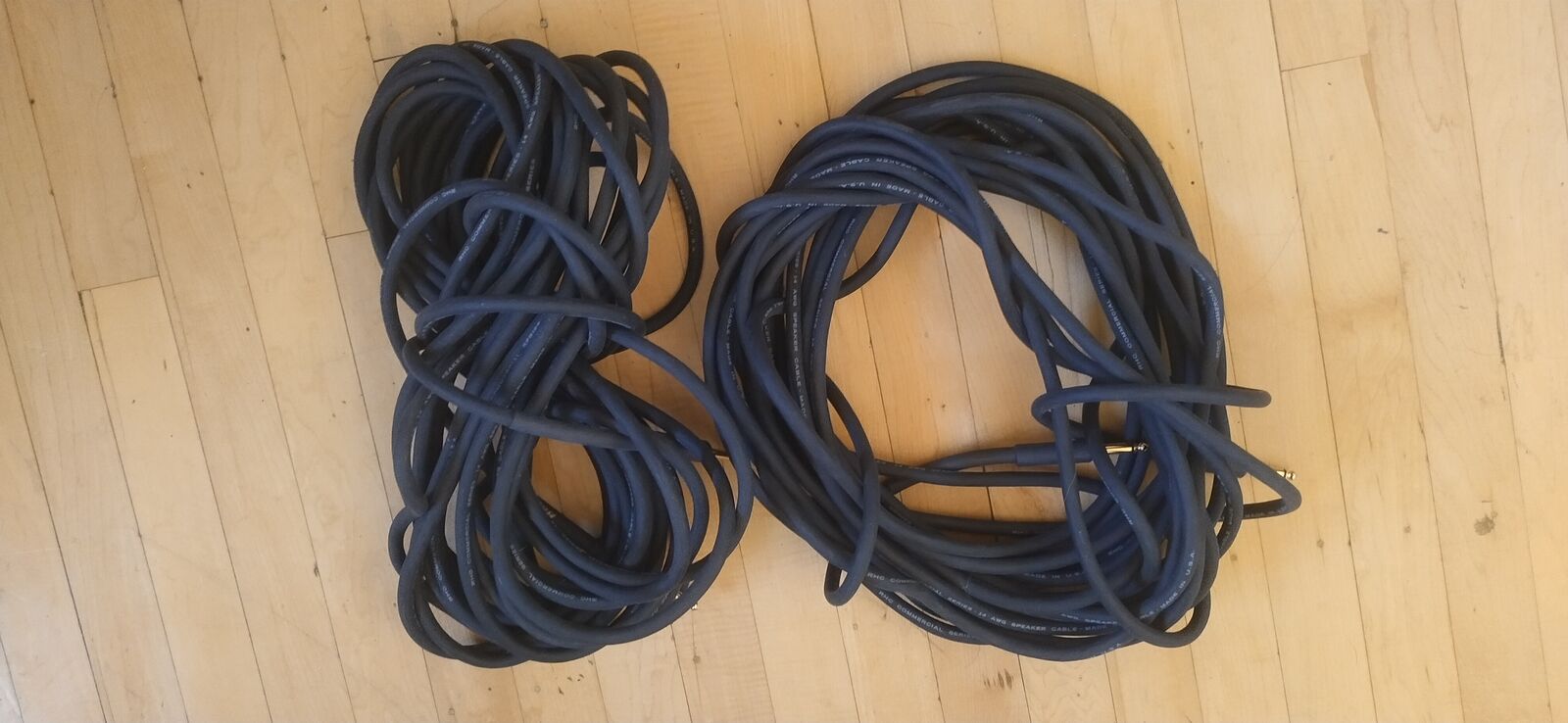 Road Hog commercial series 14 AWG Speaker cables x2 (bundle of two)