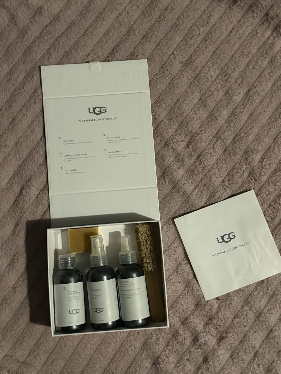UGG Sheepskin & Suede Care Kit - Protector, Cleaner, Eraser, Brush, Shoe Renew