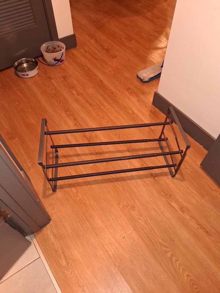 Metal Shoe Rack Organizer - 2-Tier Expandable Storage