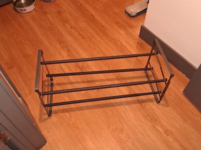 Metal Shoe Rack Organizer - 2-Tier Expandable Storage