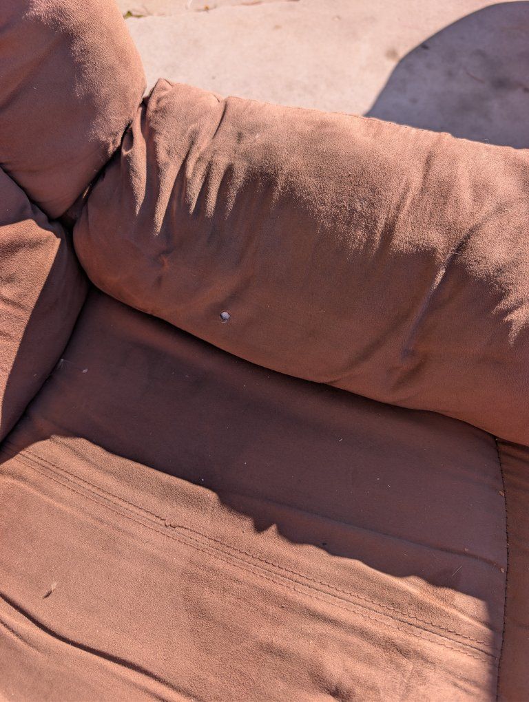 Cozy brown microfiber power recliner chair – works great, used