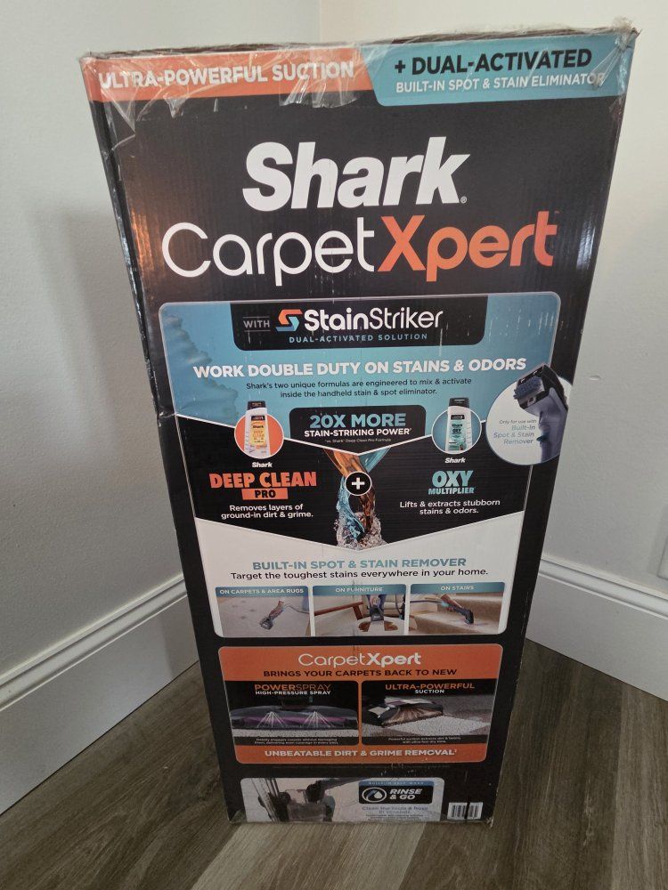 Shark CarpetXpert EX201 Pet Power Carpet Cleaner w/ StainStriker - New, Ultra-Powerful Suction