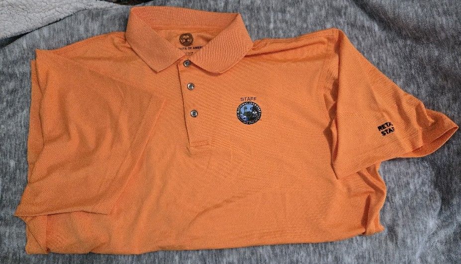 2013, Boy Scout Jamboree, polo, light orange, extra large.