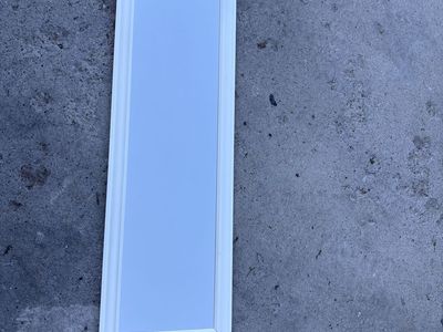 16" x 52" White Framed mirror $15 cash/venmo in Draper