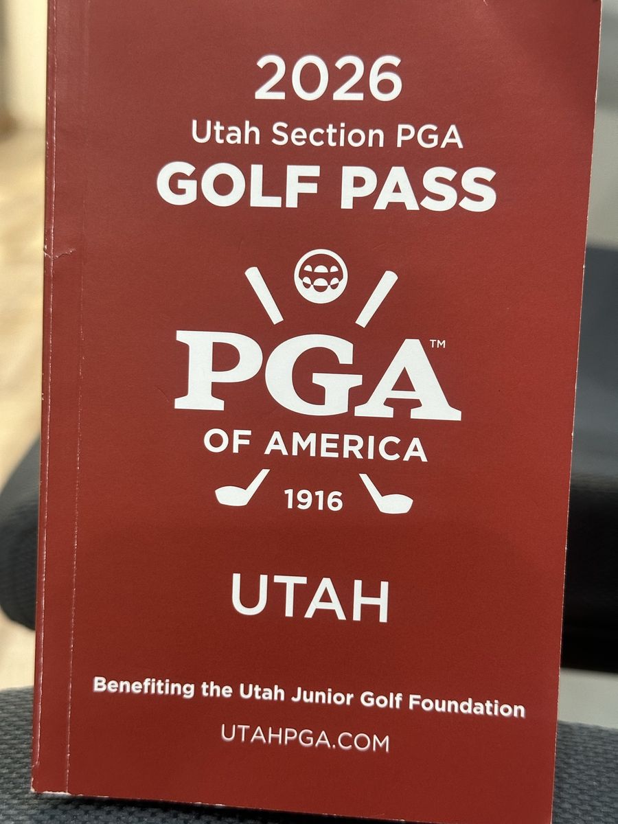 GOLF DISCOUNTS & BOGO free green fees. 2026 Utah section PGA pass book. 