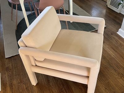 Soft Pink Accent Chair