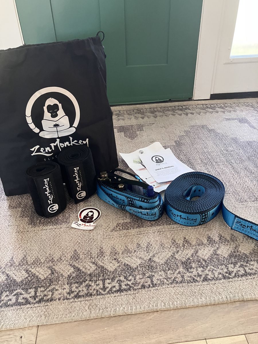 Zen Monkey Slackline - Blue no overhead trainer