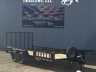 7x16’ Workhorse Tandem Axle Utility SIDE LOAD *SPARE TIRE INCLUDED*