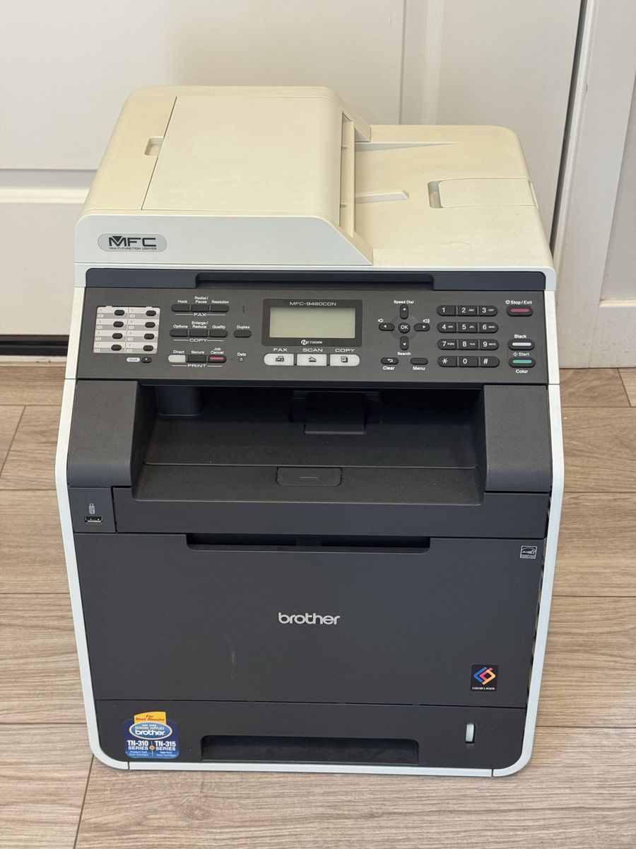 Brother MFC-9460CDN Color Laser All-in-One Printer, Copier, Scanner, Fax Machine