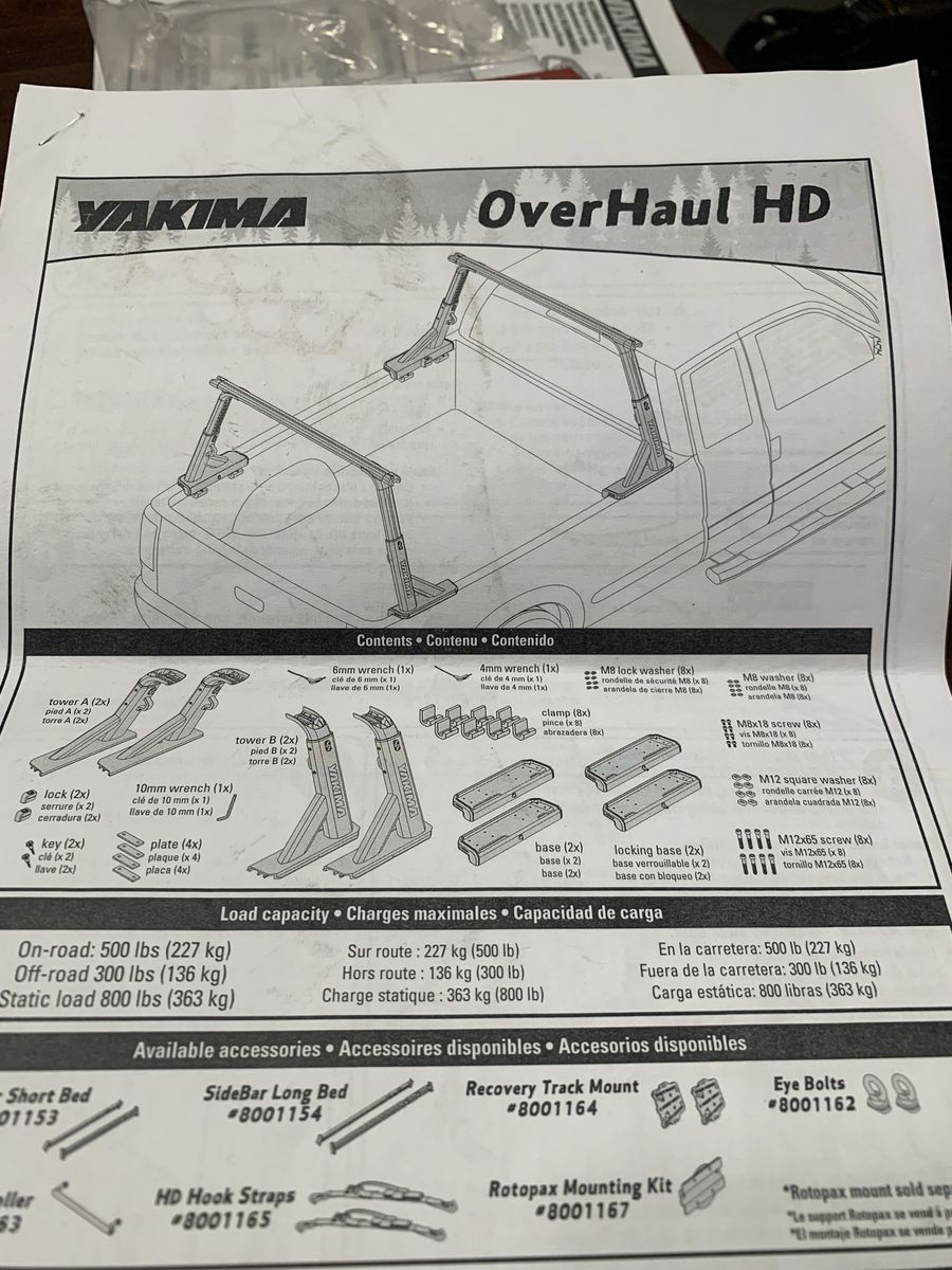 Yakima OverHaul HD truck racks