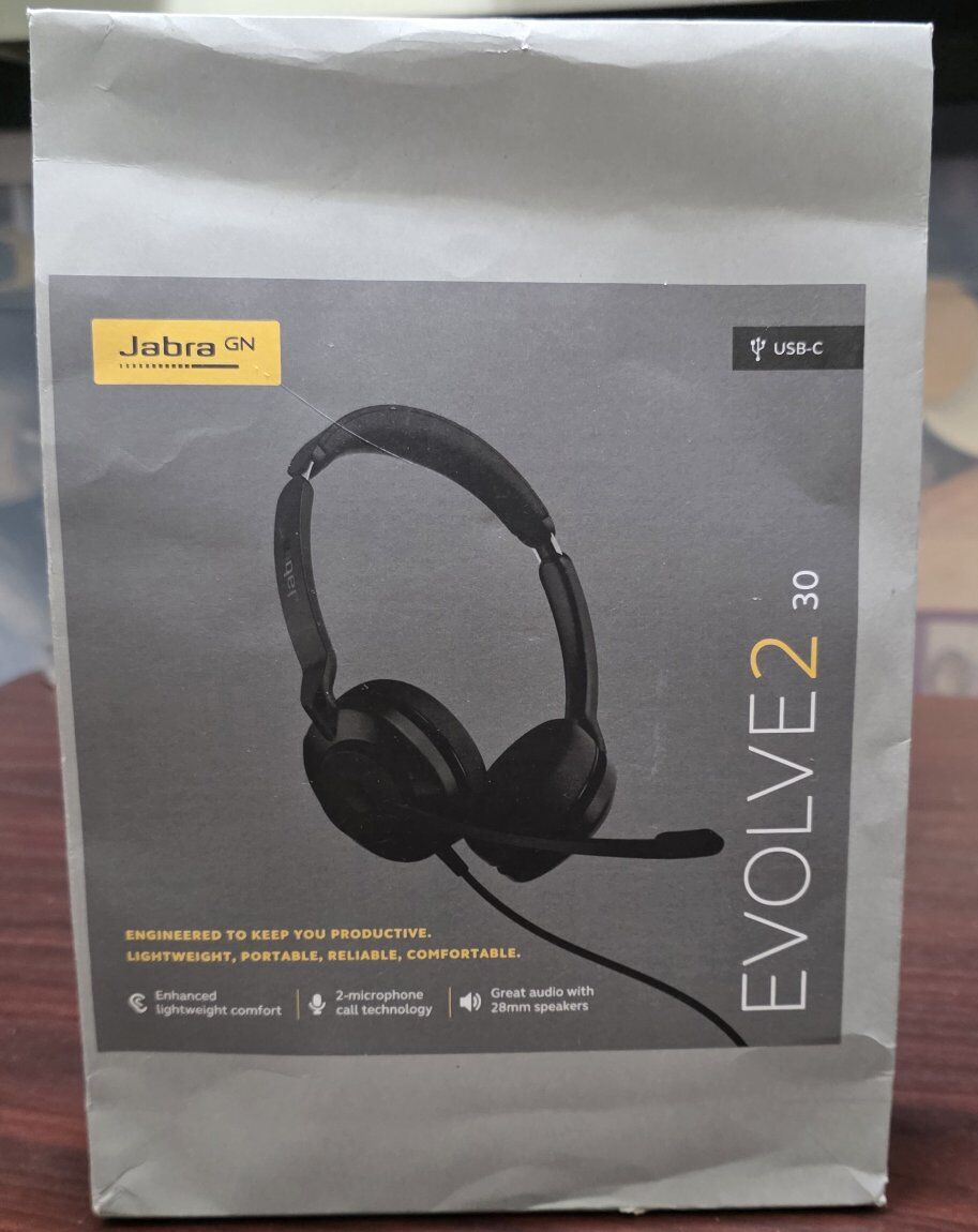 Jabra Evolve2 30 MS Wired Headset, USB-C