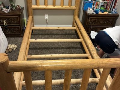 Twin Log Bed Frame