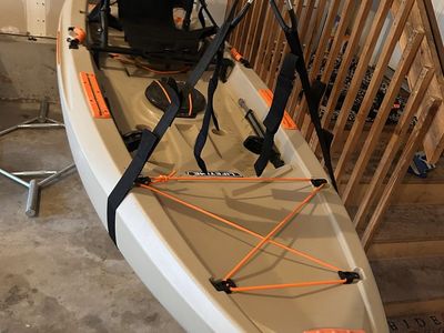 Lifetime Tamarack Pro Angler Kayak - Tan with Black Framed Seat
