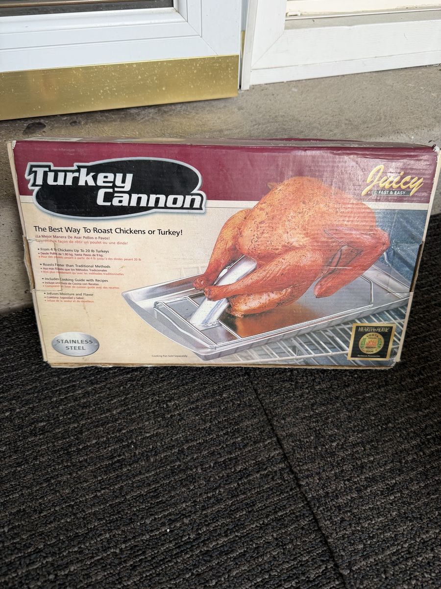 Turkey Cannon Stainless Steel Roast Chicken and Turkey Roaster