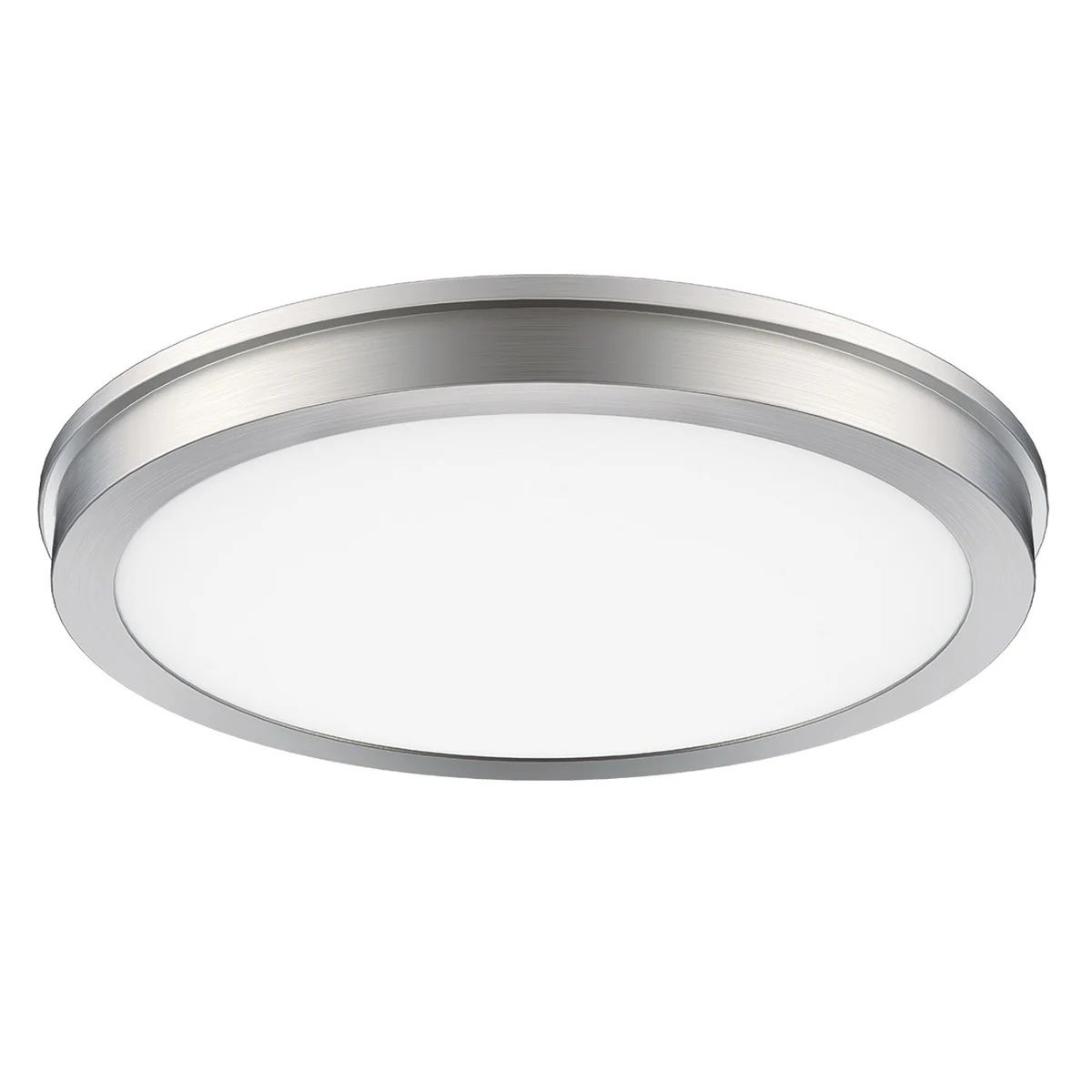 Energetic MXL1148 14in Slim LED Flush Mount Light Fixture, 4-pack, Brushed Nickel 1783838 #104696