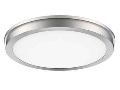 Energetic MXL1148 14in Slim LED Flush Mount Light Fixture, 4-pack, Brushed Nickel 1783838 #104696