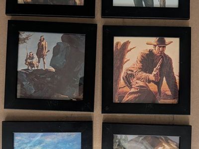 6 Western/Cowboy L'Amour Framed Art Prints
