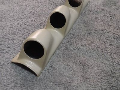 Triple Pillar Gauge Pod - Beige 3-Hole Mount