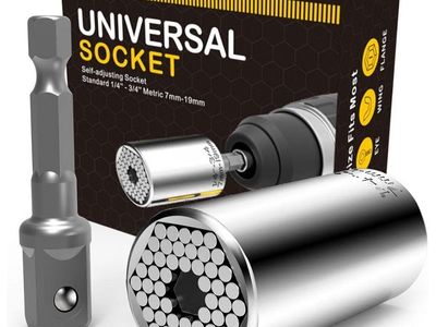 15 boxes Universal Socket Tool Set Self-Adjusting 1/4" - 3/4" (7mm-19mm) with Power Drill Adapter (15boxes)