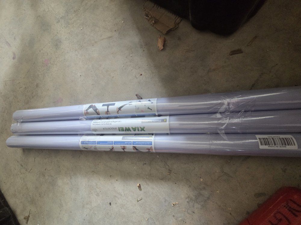 Frosted Window privacy film.