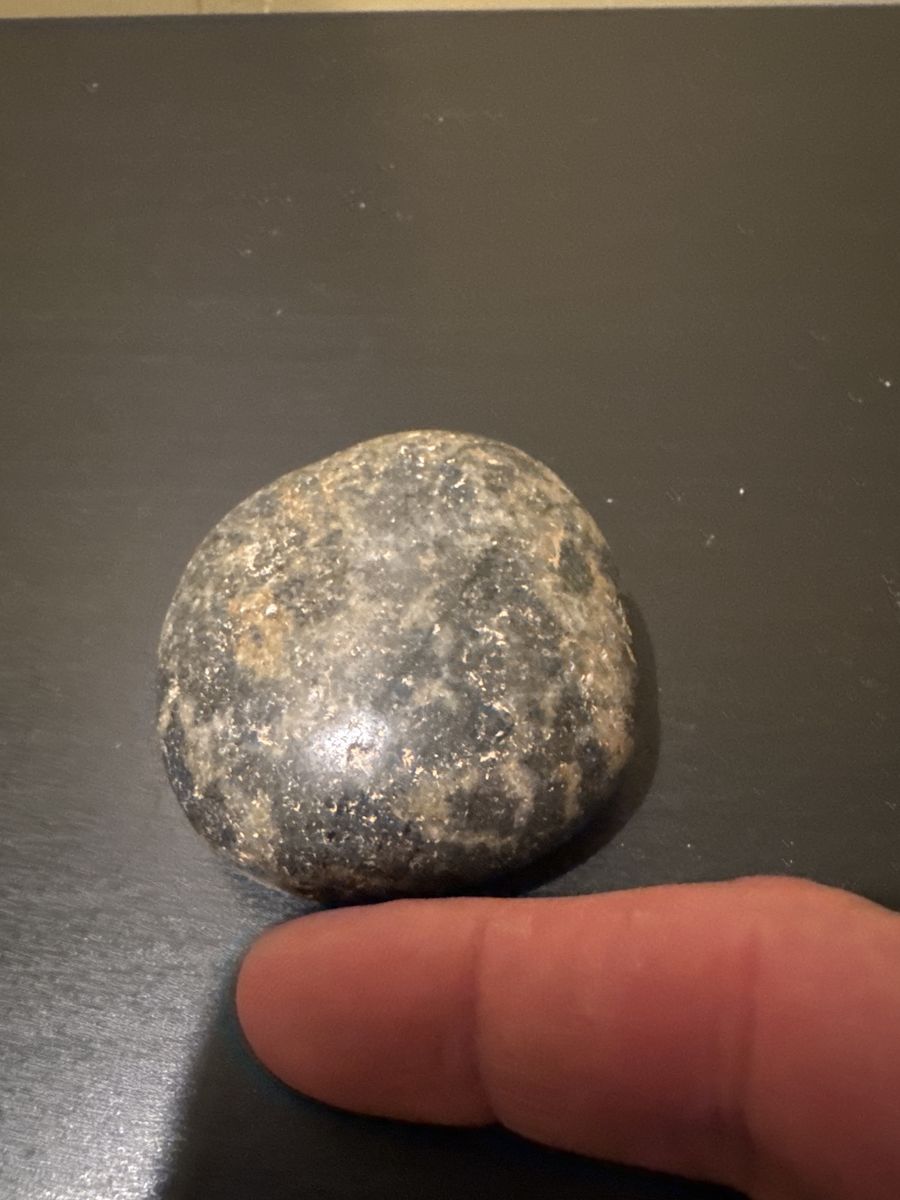 Natural Polished Grey/Brown Stone - Smooth & Unique Decorative Accent-from Oregon coast-good luck! This rock kept us safe on our