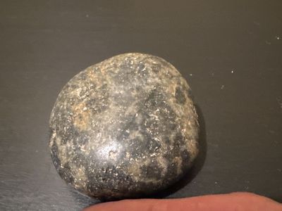 Natural Polished Grey/Brown Stone - Smooth & Unique Decorative Accent-from Oregon coast-good luck! This rock kept us safe on our
