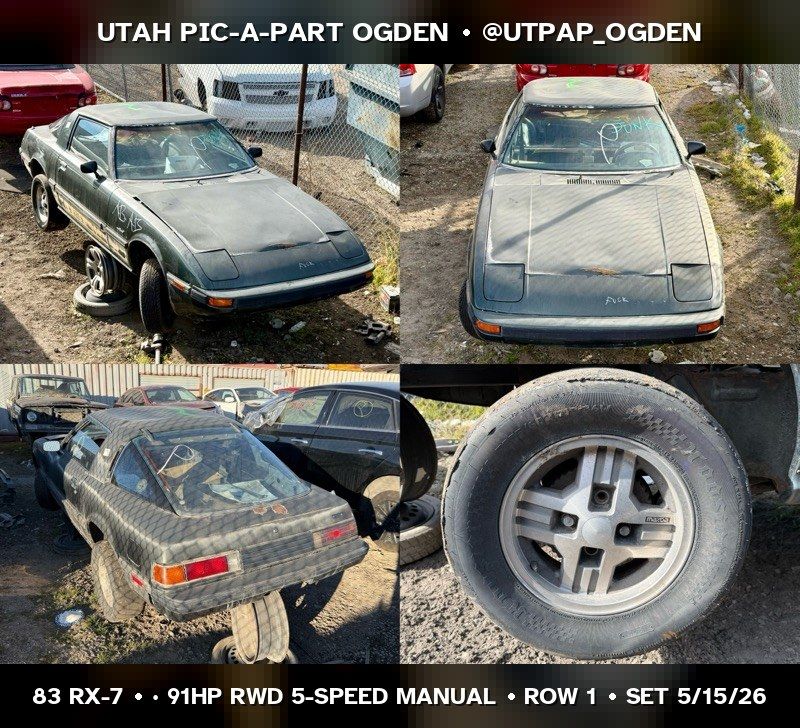 1983 Mazda RX-7 FB Parts - UTPAP Ogden