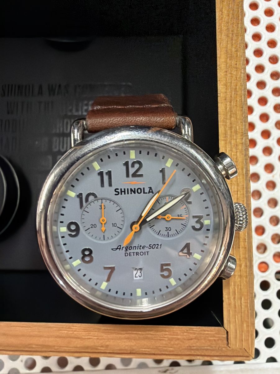 Shinola Argonite-5021 Detroit Chronograph Watch