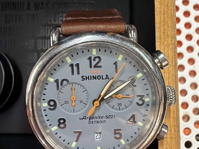 Shinola Argonite-5021 Detroit Chronograph Watch