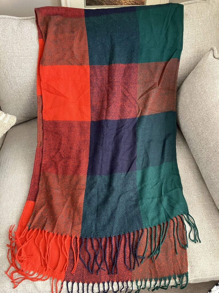 Red And Green And Blue Scarf