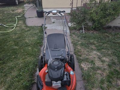 Husqvarna Gas lawn mower self propelled good working condition s with the Honda motor.