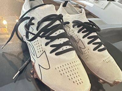 Under Armour Football Cleats - Light-colored with Black Laces