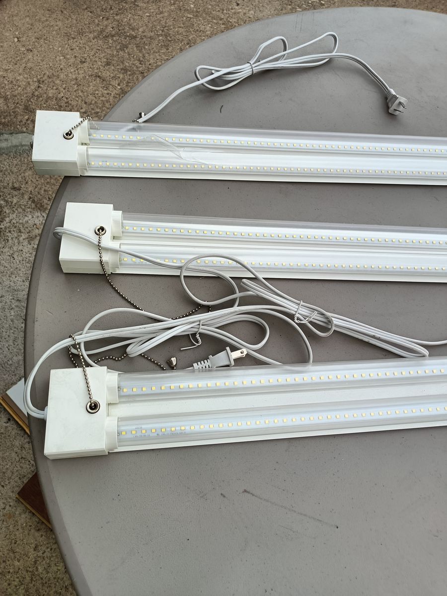 3 new LED lights for shop or home. New and very bright.
