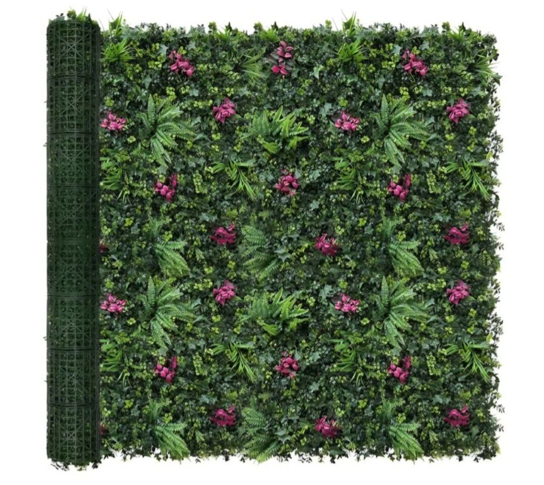 Artificial Hedge Panels Greenery Wall: 72''x144'' UV-Anti Grass Wall Backdrop Privacy Fence Screen, Faux Plant Panels for Outdoo