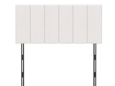New Upholstered Headboard Queen White Faux Leather Headboard for Queen/Full Size Bed